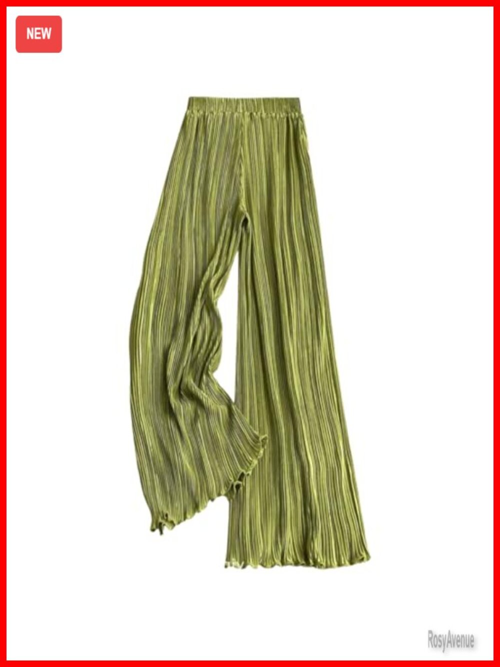 Satin Silk Palazzo Wide Leg Pleated Pants Women Casual Flowy